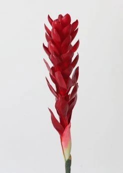 Afloral Red Faux Hawaiian Ginger Flower - 30" Artificial Flowers