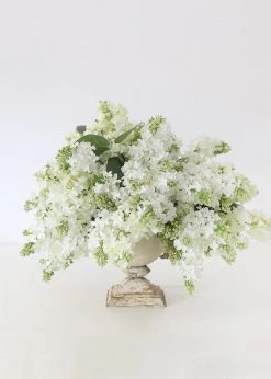 Afloral Fake Lilacs Flower In Cream - 25