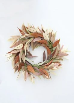 Afloral Artificial Fall Eucalyptus Wreath - 18"