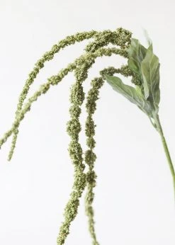 Afloral Artificial Plants Artificial Amaranthus Spray In Green - 45"
