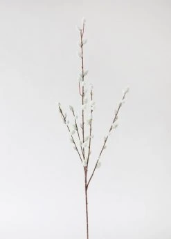 Afloral Artificial Flowers Artificial Pussy Willow Branch - 31"