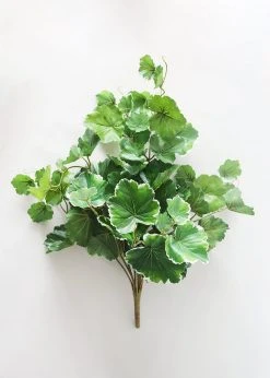 Afloral UV Protected Artificial Geranium Leaves Plant - 21"