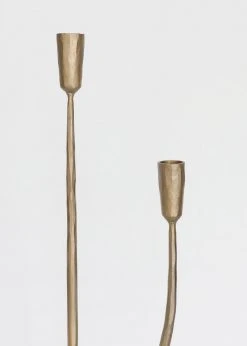 Afloral Antique Gold Candelabra Candle Holder - 21.5" Tools & Accents