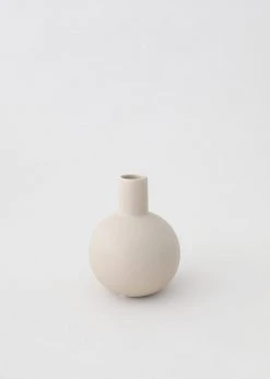 Afloral Beige Mini Ceramic Bud Vase - 5"