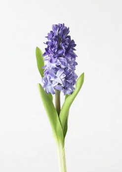 Afloral Artificial Purple Hyacinth Flowers - 12.5" Artificial Flowers