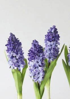 Afloral Artificial Purple Hyacinth Flowers - 12.5