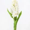 Afloral White Artificial Hyacinth Flowers - 12.5"