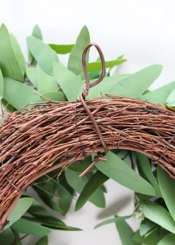 Afloral Real Touch Seeded Eucalyptus Leaf Wreath - 24