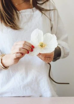 Afloral Artificial Flowers Cream Silk Flower Poppy - 23