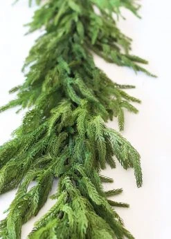 Afloral Real Touch Norfolk Pine Garland - 60" Artificial Plants