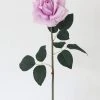 Afloral Artificial Flowers Real Touch Rose In Lavender - 20.5"