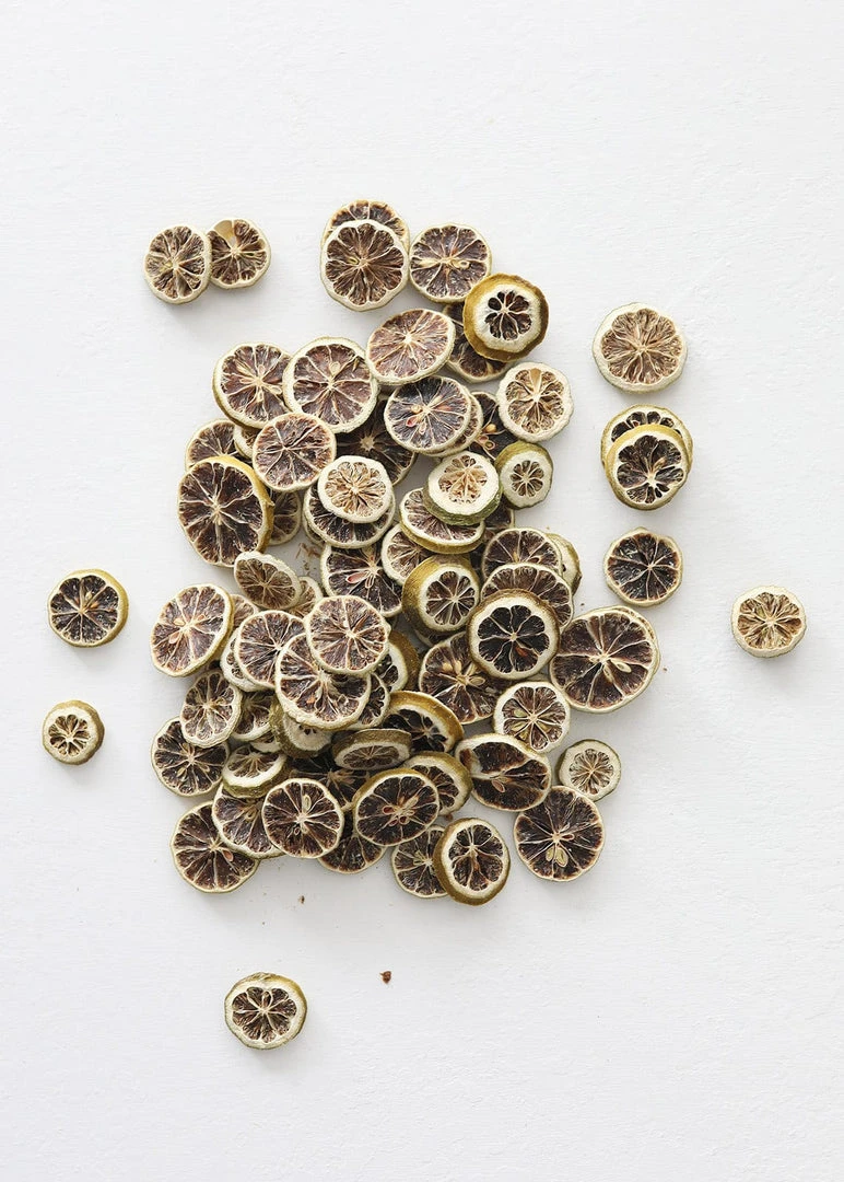 Afloral Bag Of 80 Fragrant Dried Green Lemon Slices - 1-2" Dried Flowers