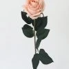 Afloral Artificial Flowers Real Touch Rose In Light Pink - 20"