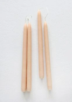 Afloral Pack Of 4 Ivory Hand-Dipped Taper Candles - 12"