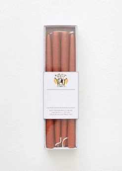 Afloral Tools & Accents Pack Of 4 Hand-Dipped Terracotta Candles - 12