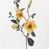 Afloral Mustard Artificial Magnolia Branch - 35" Artificial Flowers