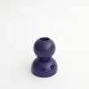Afloral Navy Ceramic Geometric Candle Holder - 3.25" Tools & Accents