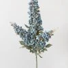 Afloral Artificial Flowers Faux Blue Berry Cluster Branch - 37"