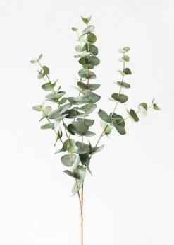 Afloral Green Grey Artificial Spiral Eucalyptus - 40