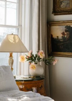 Afloral Soft Apricot Pink Peony Fake Flower - 22"