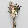 Afloral Dried Flowers Pink And Yellow Dried Flower Bouquet - 6.5-12"