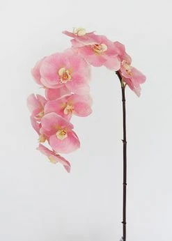Afloral Large Pink Real Touch Fake Orchids - 44"