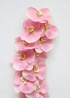 Afloral Large Pink Real Touch Fake Orchids - 44