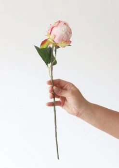 Afloral Artificial Flower Pink Peony Bud - 18