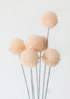 Afloral Artificial Craspedia Billy Buttons In Pink - 21