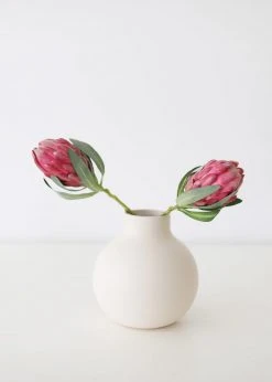 Afloral Artificial Flowers Pink Faux Protea Bud Flower - 18.5"