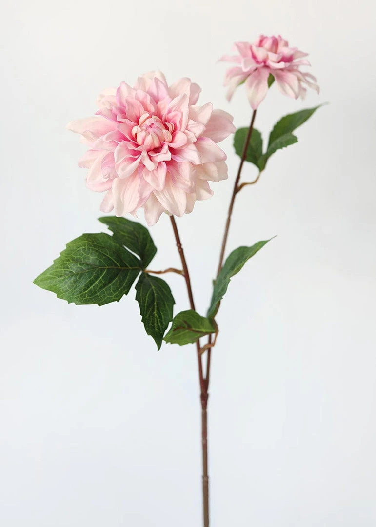 Afloral Fake Flowers Pink Real Touch Dahlia - 23.5"