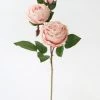 Afloral Natural Touch Faux Ruffle Rose Spray In Blush Pink - 21" Artificial Flowers