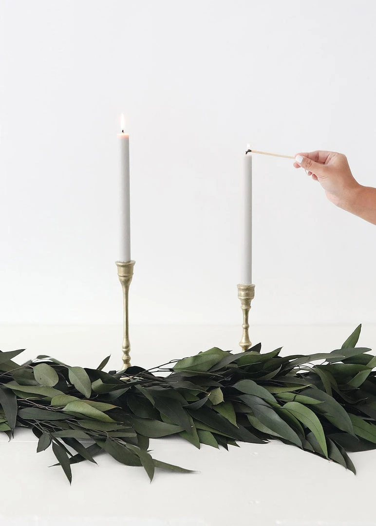 Afloral Pack Of 6 Taper Candles In Skylight - 9.5" Tools & Accents