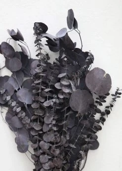 Afloral Preserved Black Purple Mixed Eucalyptus Bundle - 22-32" Dried Flowers
