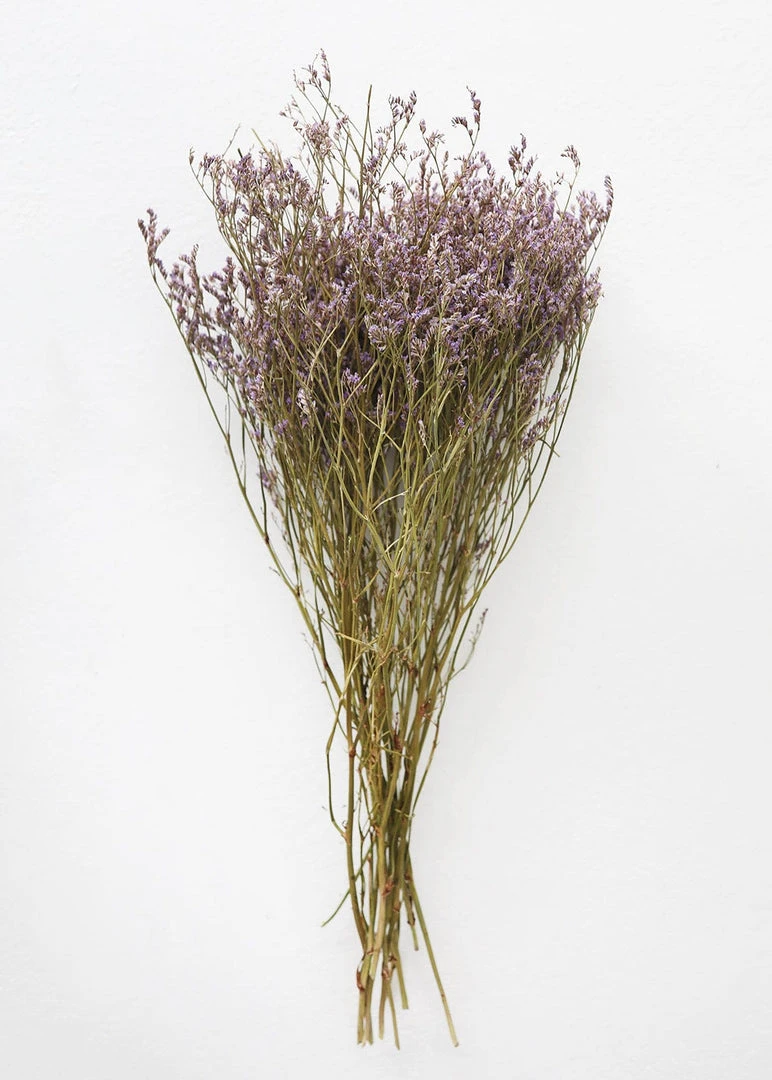 Afloral Natural Dried Purple Statice Flowers - 18-24" Dried Flowers