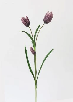 Afloral Purple Fritillaria Lily Wildflowers - 27" Artificial Flowers