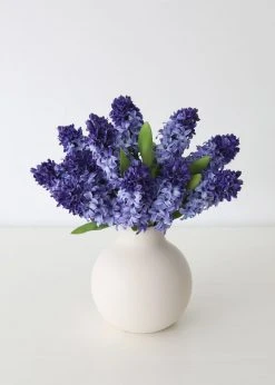 Afloral Artificial Purple Hyacinth Flowers - 12.5