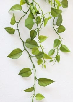 Afloral Artificial Plants Hanging Philodendron Bush - 49.5
