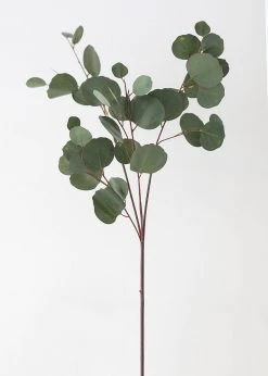 Afloral Artificial Plants Real Touch Silver Dollar Eucalyptus - 30"