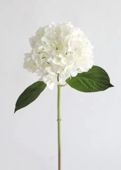 Afloral Real Touch Hydrangea In Talc White - 18