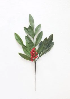 Afloral Fake Outdoor Bay Leaf Pick - 16.5"