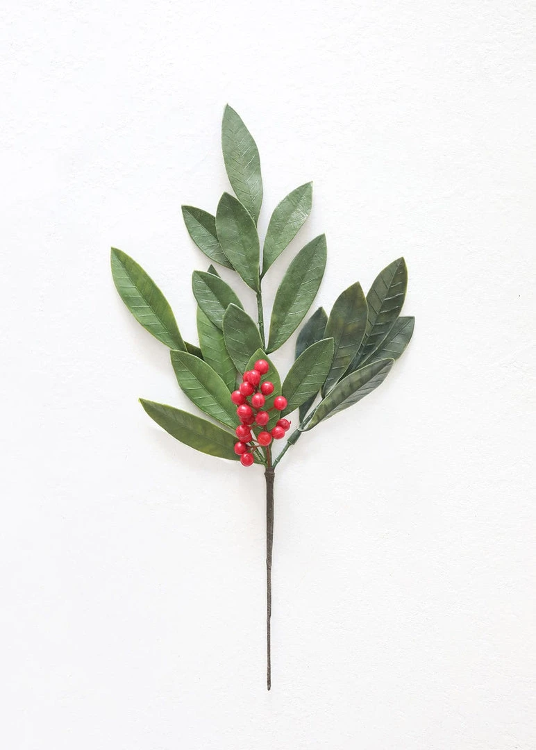Afloral Fake Outdoor Bay Leaf Pick - 16.5"