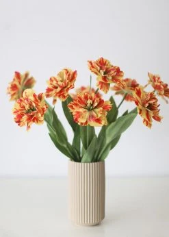 Afloral Red Yellow Artificial Tulip Flower - 25