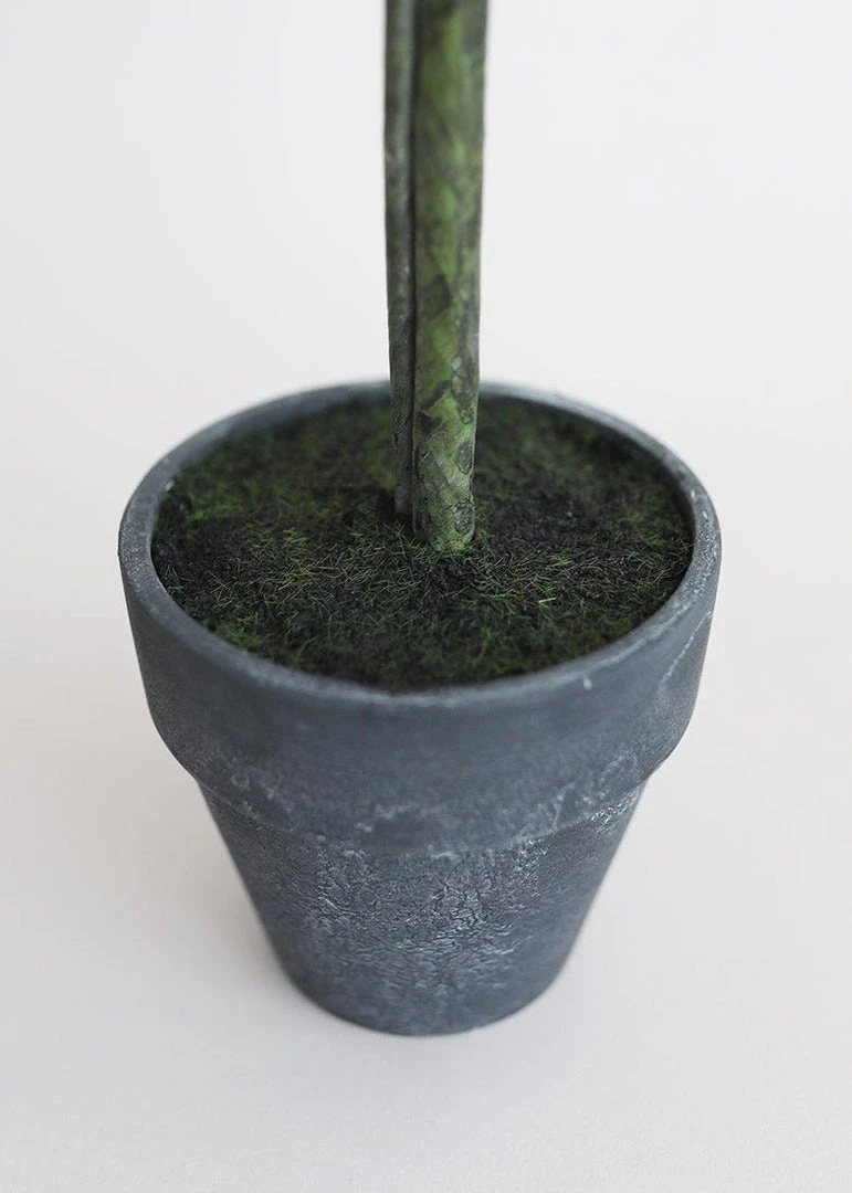 Afloral Artificial Plants Fake Rosemary Herb Topiary Potted Plant - 14"