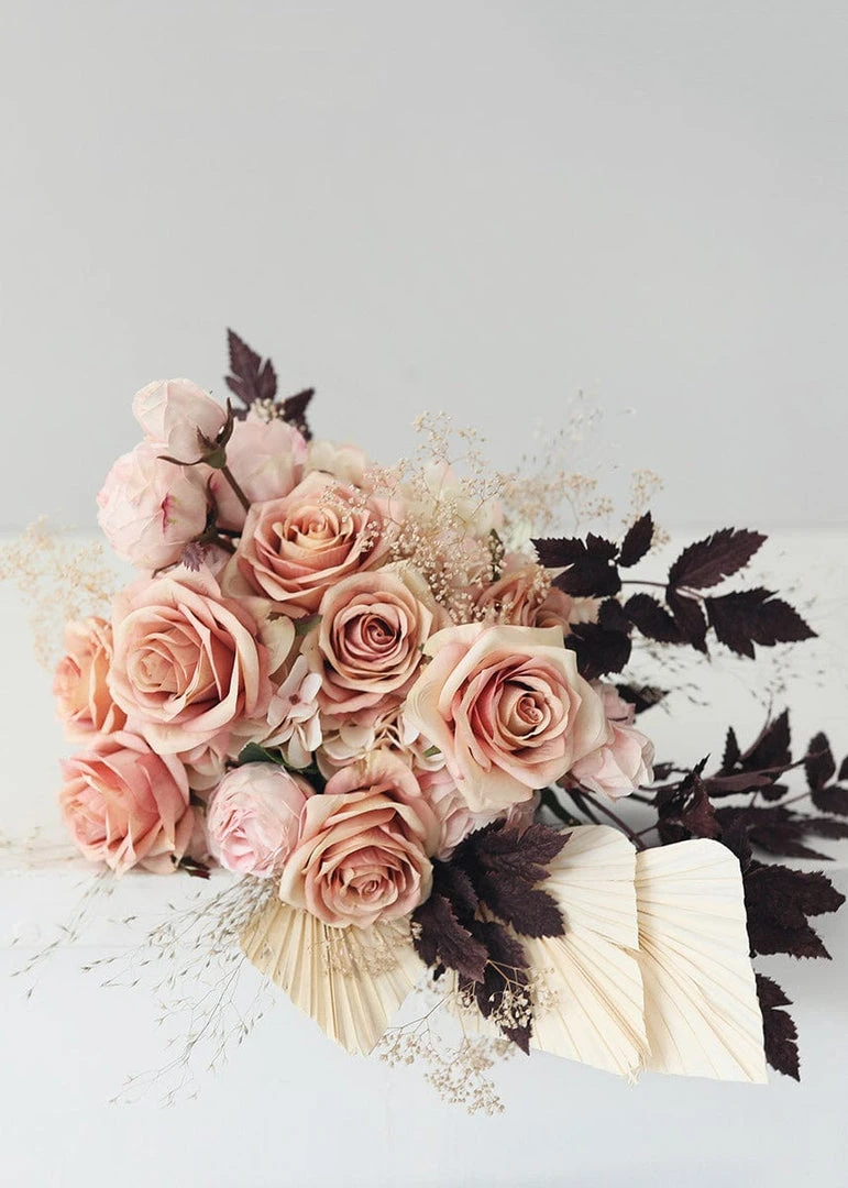 Afloral Pink Mauve Silk Rose Flower - 21.5"