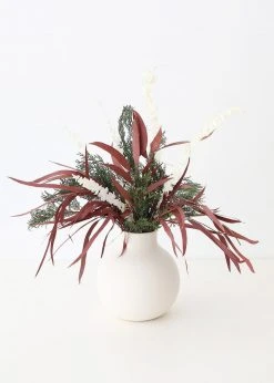 Afloral Preserved Burgundy Seeded Eucalyptus - 18-28