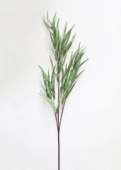 Afloral Artificial Plants Large Fake Eucalyptus Leaf Branch - 43"