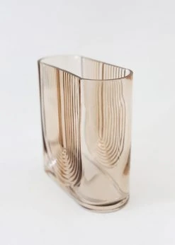 Afloral Sunset Ribbed Glass Vase - 7" Vases