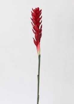 Afloral Red Faux Hawaiian Ginger Flower - 30" Artificial Flowers
