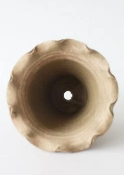 Afloral Wakefield Ruffled Clay Pot With Drainage - 9